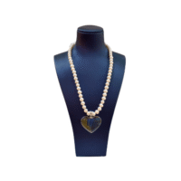 Labradorite - Fresh Water Pearl with Silver Setting