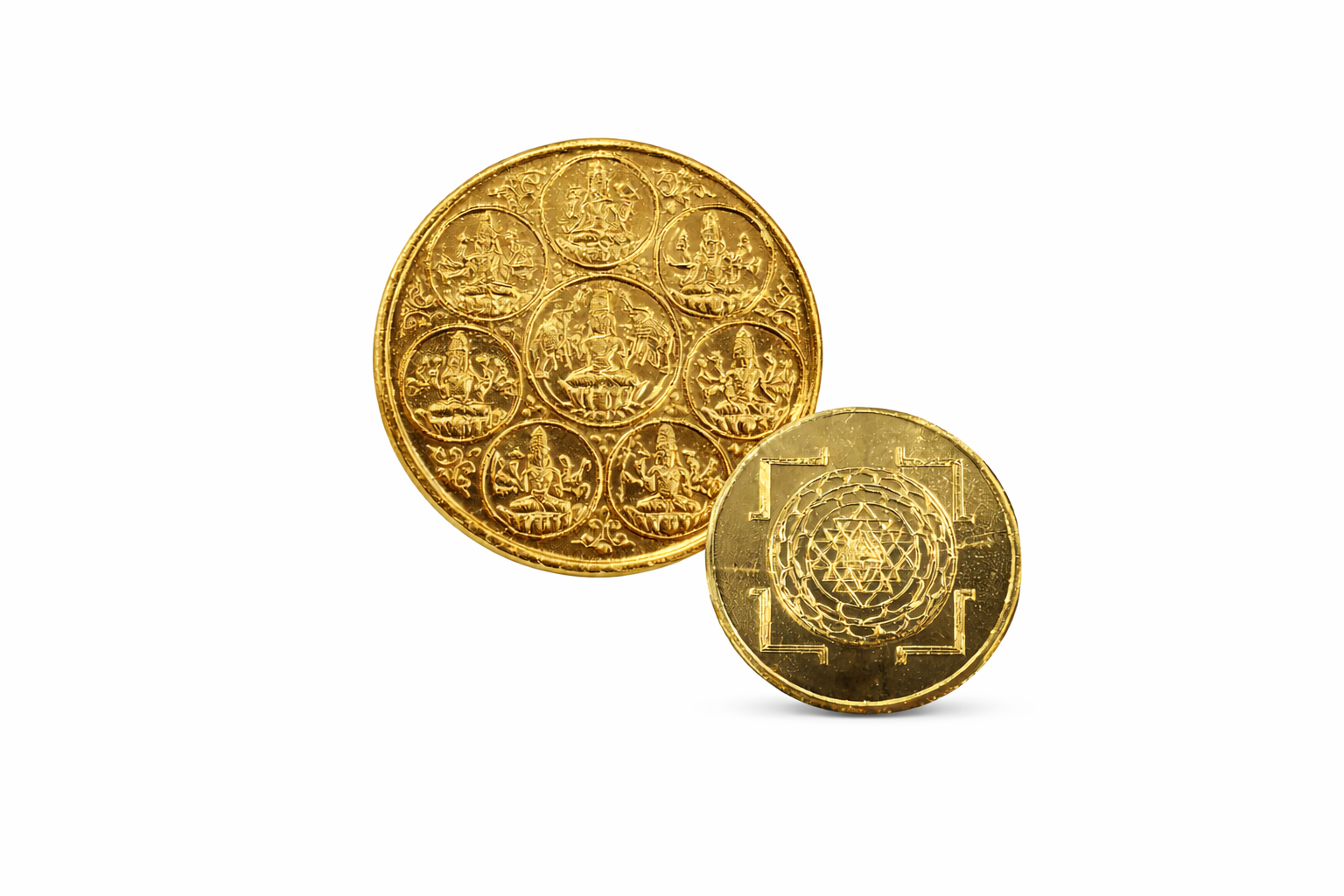 GOLD PLATING ASTHALAKSHMI COIN
