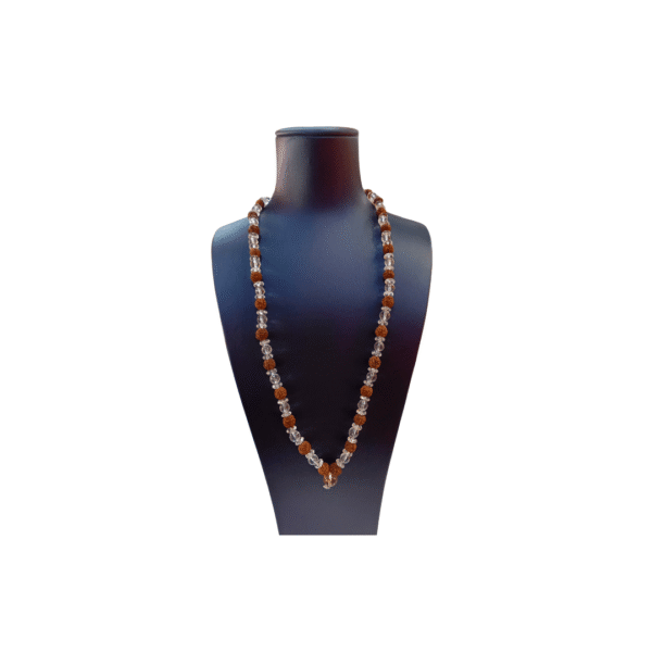 Spadigam Mala with Rudraksha ( 28CM )