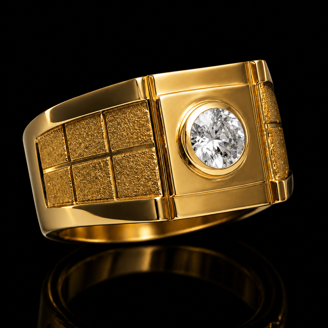 Diamond Heera certified precious gemstone ring